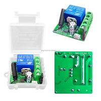 Module récepteur de relais sans fil RF 433 MHz DC 12V 24V 30V à 1 canal avec contact sec et contact humide