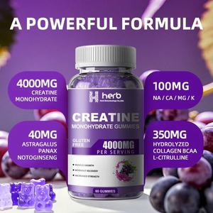 Gomitas de Creatina de Marca Privada OEM/ODM, Sabor a Arándano, Sin Azúcar, Gomitas de Monohidrato de Creatina para Hombres y Mujeres - Product Image 4