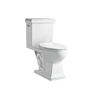 USA Style P trap Sanitary Ware Bathroom two Piece Toilet Ceramic Floor Mounted water closet toilet