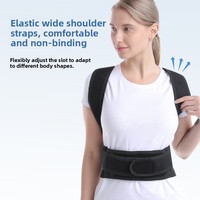 Ceinture Orthopédique en Néoprène EVA Respirante Unisexe pour Dos et Épaules, Idéale pour le Badminton, le Sport et la Correction Posturale - Meilleure Vente