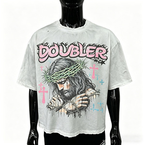 Camiseta Urbana Personalizada con Estampado DTG, Camiseta de Algodón Oversize con Diseño Gráfico, Fabricante de Alta Calidad - Product Image 1