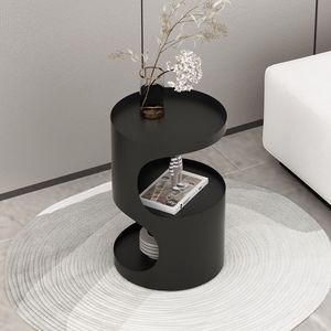 מודרני יצירתי nordic שולחן שינה קונסולת קרם שולחן פינתי פשוט עגול רב שכבתית - Product Image 3