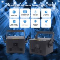 Proyector de Animación 3D RGB de 5W a Todo Color con Luz Láser LED y Control DMX/Inalámbrico para Eventos de Discotecas y Parques Temáticos
