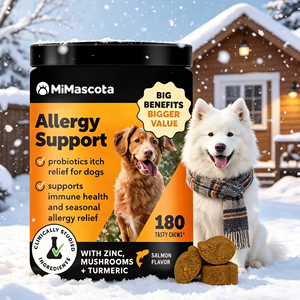 Masticables para Alergias en Perros <span class=keywords><strong>de</strong></span> Máxima Potencia - Probióticos, Calostro y Omega-3 para Piel con Picazón, Puntos Calientes y Defensa Inmunológica - Product Image 1