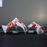 Grand pentagone extérieur en aluminium 3m cadre dôme tente pliante pop-up impression personnalisée publicité gazébo tente auvent