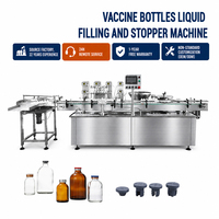 Ligne de conditionnement pour le remplissage, le lavage, la stérilisation, le bouchonnage, le scellage et l'emballage de flacons, vaccins, bouteilles en verre et en plastique, et liquides