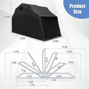 Tente de rangement pour moto imperméable d'extérieur avec couverture pour moto D0100HP3TIA, rangement imperméable pour moto - Product Image 2