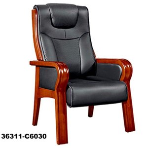 Silla de oficina con respaldo alto para silla ejecutiva de oficina con marco de madera 36311-C757 - Product Image 3