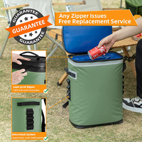 Sac isotherme souple imperméable à 36 canettes, sac isotherme pour aliments, pour le camping, la pêche, les fêtes, les pique-niques