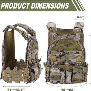 Chaleco Táctico de Nailon 1000D de Alta Calidad, con Bolsa Molle y Triple Portacargadores, para Juegos, Entrenamiento, Camuflaje y Caza - Product Image 2