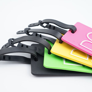 Wholesale Fashionable Custom Logo & Color Silicone Soft PVC Travel Luggage <b>Tag</b> - Product Image 3