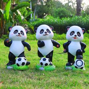 बड़े पैमाने पर आउटडोर कार्टून पांडा मूर्तिकला किंडरगार्टन सुंदर स्पॉट लॉन परिदृश्य स्केच गार्डन सजावट गहने - Product Image 5