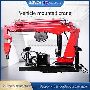 Grue à bras articulé détachable SONCA pour camion, grue autoportante, télécommande sans fil, grue de levage fixe, 10 tonnes - Product Image 2
