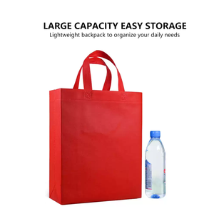 Bolsa de algodón reciclada no tejida ecológica, logotipo impreso personalizado, plegable, reutilizable para uso diario, eventos corporativos promocionales - Product Image 4