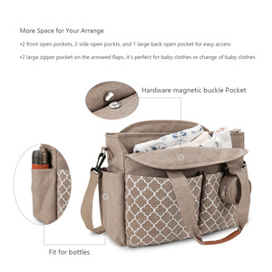 Nuova Borsa Portatile a Tracolla per Mamma in Poliestere Impermeabile con Stampa Geometrica per Viaggi e Attività all'Aperto - Product Image 2