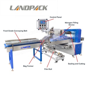 Machine d'équipement d'emballage d'emballage de flux secondaire de barbe à papa de chips de concombre - Product Image 4