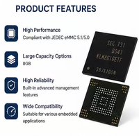 KLM8G1GETF-B041 Original Neuer EMMC-Speicher-IC 8GB 5.1 HS400 Schnittstelle 153BGA Speicherchip Lese-/Schreibgeschwindigkeit 330MB/s/50MB/s