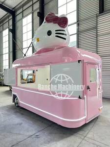 Outdoor Street Fast Food Mobile Coffee Donuts Truck Trailers Shop Carts Custom Kiosks for Sale Design Booth <b>Van</b> - Product Image 3
