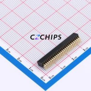 X1321FR-2x25-C43D24 Pin Socket Bent Lead Through Hole,P=1.27mm Connector 2x25P 1.27mm 1.27mm Square Hole - Product Image 2