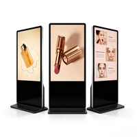 Kiosque publicitaire intérieur sans écran tactile, sur pied, 55 pouces, Wifi, Android, pour écran d'information hospitalière