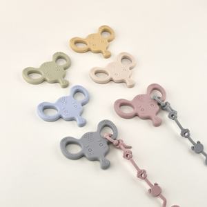 Jouet à dents molaires CE 0-6 mois animal silicone éléphant bébé <span class=keywords><strong>anneau</strong></span> <span class=keywords><strong>de</strong></span> <span class=keywords><strong>dentition</strong></span> tout-petits sensoriel apaiser fidget jouet anneaux <span class=keywords><strong>de</strong></span> <span class=keywords><strong>dentition</strong></span> pour bébés - Product Image 3