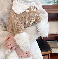 Manteau en polaire épais et chaud pour chien et chat, avec boucle, pour Teddy, Yorkshire, petit chiot, vêtements pour animaux de compagnie, automne et hiver