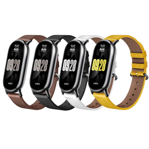 สายรัดข้อมือหนังสำหรับ Xiaomi <span class=keywords><strong>Mi</strong></span> band 9 8 NFC อุปกรณ์เสริมกีฬาไนลอน smartwatch สายรัดข้อมือสาย Correa - Product Image 1