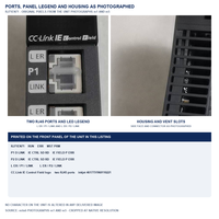 Unité d'interface Ethernet Mitsubishi MELSEC IQ-R RJ71EN71 CC-Link IE, contrôle et communication sur site, 2 ports pour PLC en rack, approvisionnement en vrac