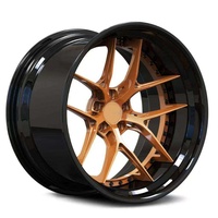Jantes en alliage d'aluminium forgé concaves profondes chromées 17/18/19/20/22/24 pouces 5x100/5x114.3/5x115/5x120 PCD pour voitures particulières