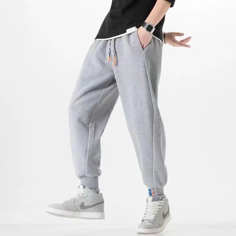 W58 New Fashion High Quality Mens Breathable Casual Sports Pants Sweatpants Joggers Casual Streetwear Trousers Men's Long Pants
