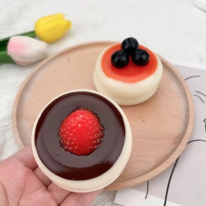 Little Red Book Inspired Strawberry Souffl Mousse Cake <b>Squishy</b> Soft EVA Anxiety Relief Squeeze <b>Toy</b> Slow Rebound Unisex 14 Years - Product Image 5