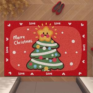 Offre Spéciale personnalisé Style de noël usage domestique motif tapis <span class=keywords><strong>paillasson</strong></span> impression épais PVC matériel anti-dérapant bienvenue entrée <span class=keywords><strong>paillasson</strong></span> - Product Image 6