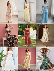 Robe longue de soirée élégante pour <span class=keywords><strong>femme</strong></span>, style vintage, à sequins, col halter en V, taille ajustée, avec empiècements en maille - Product Image 6