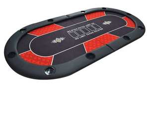 Table de <span class=keywords><strong>poker</strong></span> pliable portable de qualité casino Texas Hold'em avec porte-gobelets, <span class=keywords><strong>tapis</strong></span> de jeu rond rembourré léger et bon marché pour l'extérieur - Product Image 3