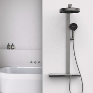 Ensemble de <span class=keywords><strong>douche</strong></span> à main avec tuyau d'arrosage et système de <span class=keywords><strong>douche</strong></span> de salle de bain mural intégré Combinaison de <span class=keywords><strong>douche</strong></span> - Product Image 1