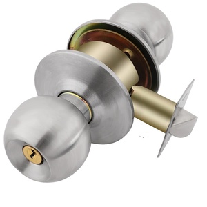 Roeasy Stainless Steel <strong>Door</strong> <strong>Knobs</strong> with Double Sided Zinc Alloy Cylinder Key Lock for Bedroom Gym &amp; Hotel Use - Product Image 1