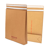 Sacs d'expédition en kraft biodégradables, enveloppes à bulles rembourrées, emballages compostables, sacs de protection pour vêtements en papier