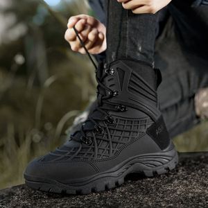 DF1208 AS33 Black PU Outdoor <b>Hiking</b> <b>Boots</b> Waterproof All Seasons Tactical Work <b>Boots</b> Camouflage Outdoor <b>Hiking</b> <b>Boots</b> - Product Image 2