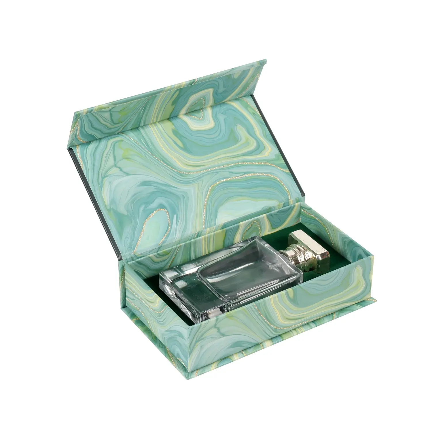 Customized Logo Luxury Black 30ML 50ML Magnetic Style EVA Foam Glass Bottle Perfume Boxes