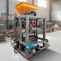 Machine à fabriquer des blocs de béton creux semi-automatique KAIDONG QT4-23A de 6 pouces, machine à fabriquer des pavés, très vendue