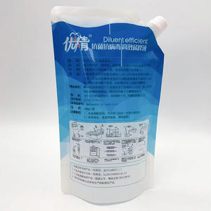 Custom 1000ml PE <b>Plastic</b> <b>Packaging</b> Security Oxygen Insulation Heat Seal Bag Stand Spout Pouch Window Diluent Efficient Chemical - Product Image 4