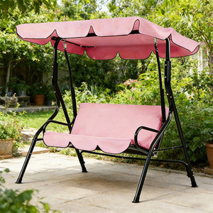 Silla Colgante Tipo Huevo <span class=keywords><strong>de</strong></span> Metal Moderna para Exteriores, para Uso en Villas, Hoteles y Parques, con Cojín Impermeable para 2 Personas - Product Image 5