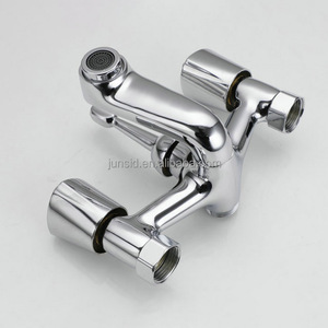 <span class=keywords><strong>Rubinetto</strong></span> Doccia a Parete in Lega di Zinco Cromato Lucido con Doppia Maniglia, Funzione Dosata e Getto a Pioggia, Moderno <span class=keywords><strong>Rubinetto</strong></span> Argento - Product Image 5