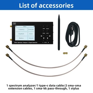 Analyseur de spectre portable SA6 6 GHz avec écran de 3,2 pouces, 35 6200 MHz, générateur de signal intégré, interférences RF, test sur le terrain - Product Image 4
