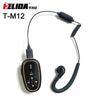 Mini Walkie Talkies con Auriculares, Control por Voz con IA, Versión Mejorada, Manos Libres, Carga, 16 Canales para Restaurante, Hotel