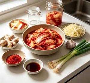 Kimchi fermenté authentique et épicé, <span class=keywords><strong>chou</strong></span> mariné à la coréenne, légume conservé traditionnel - Product Image 1