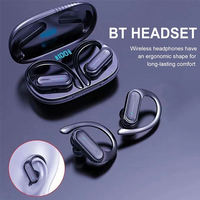 Écouteurs intra-auriculaires sans fil A520 de haute qualité avec crochets d'oreille, Bluetooth 5.3, sportifs, TWS, étanches IPX-7, affichage numérique