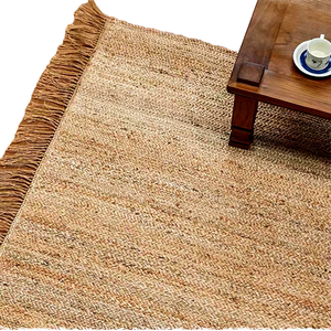 Tapis de sol rectangulaire en jute, tapis en fibres naturelles fait main, tapis écologique en jute tissé pour salon - Product Image 1