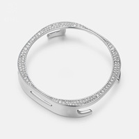 Carcasa de Moissanita con Incrustaciones de Diamantes para Reloj Ap, Estilo Hip Hop, Serie de Carcasas con Incrustaciones de Diamantes de Plata 925