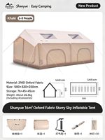 Tente gonflable d'extérieur Coody Air, tente facile à installer, tente familiale pour le glamping, tente légère pour 2/3 personnes